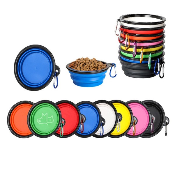 1000MLCollapsible pet bowl with carabiner - Image 2