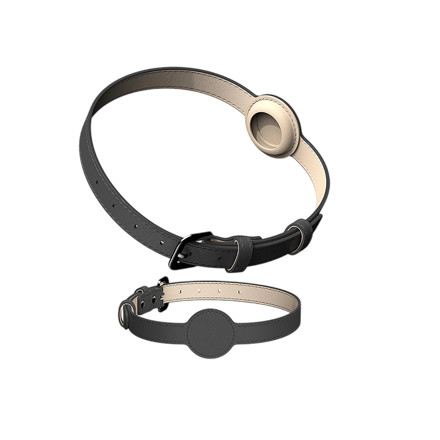 PU Leather Pet Collar with Adjustable Strap - Image 2