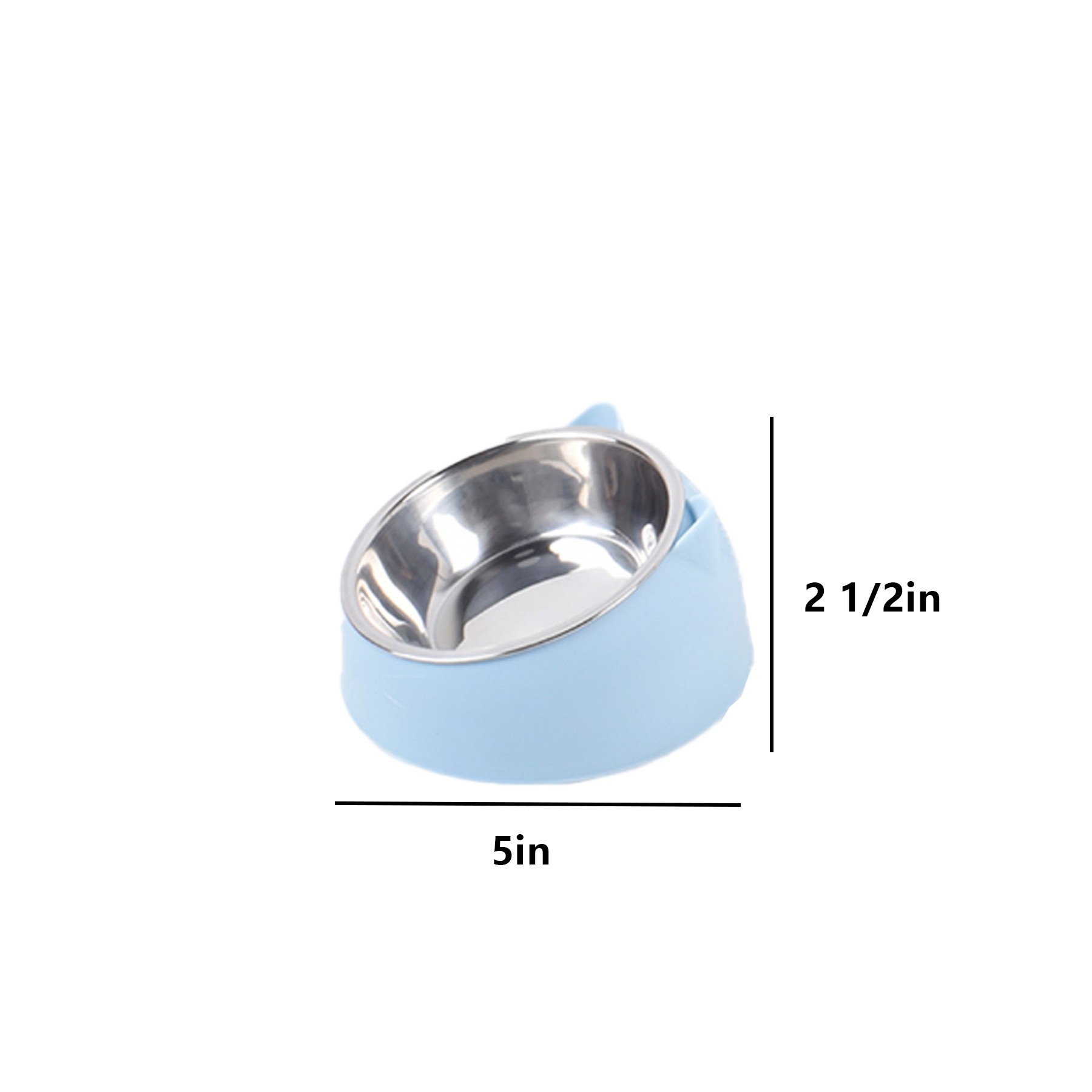 Stainless Steel Pet Bevel Bowl - Image 2