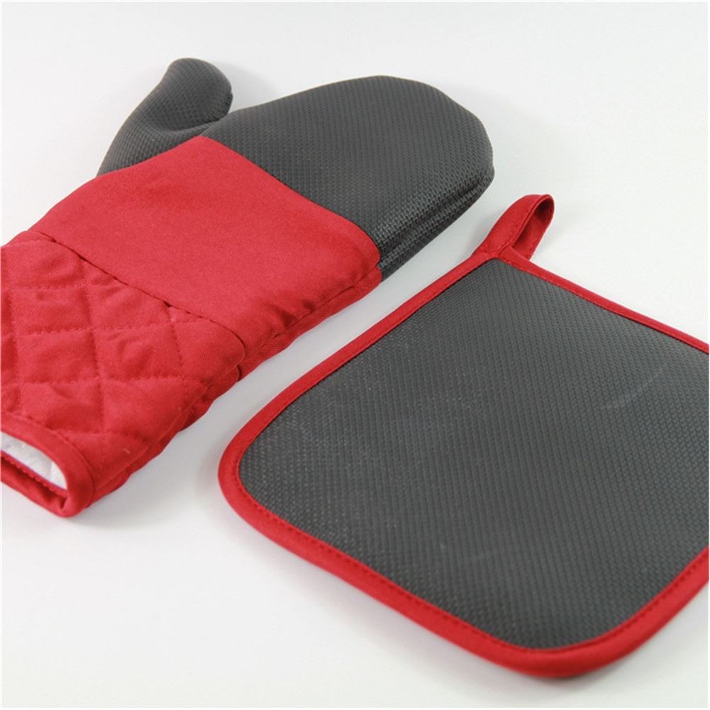 Heat Resistant Oven Mitt and Pot Holder Set - Image 2