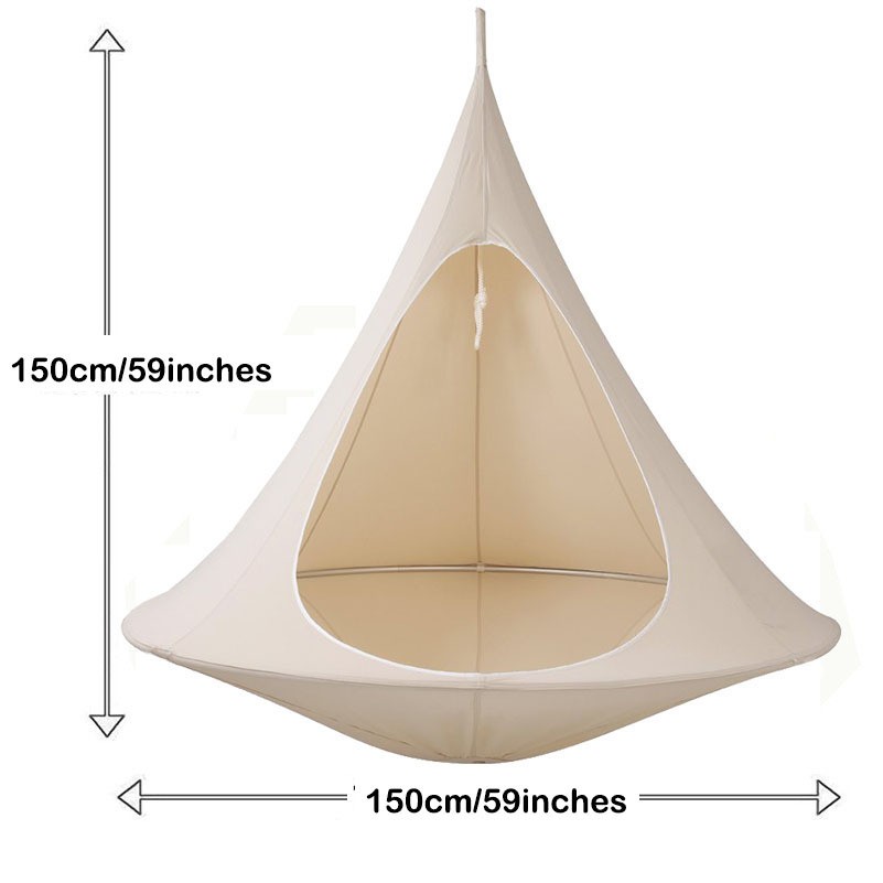 1.5 Meter Butterfly Style Outdoor Hanging Swing Chair Hammock Waterproof Double Seat Lounge - Image 2