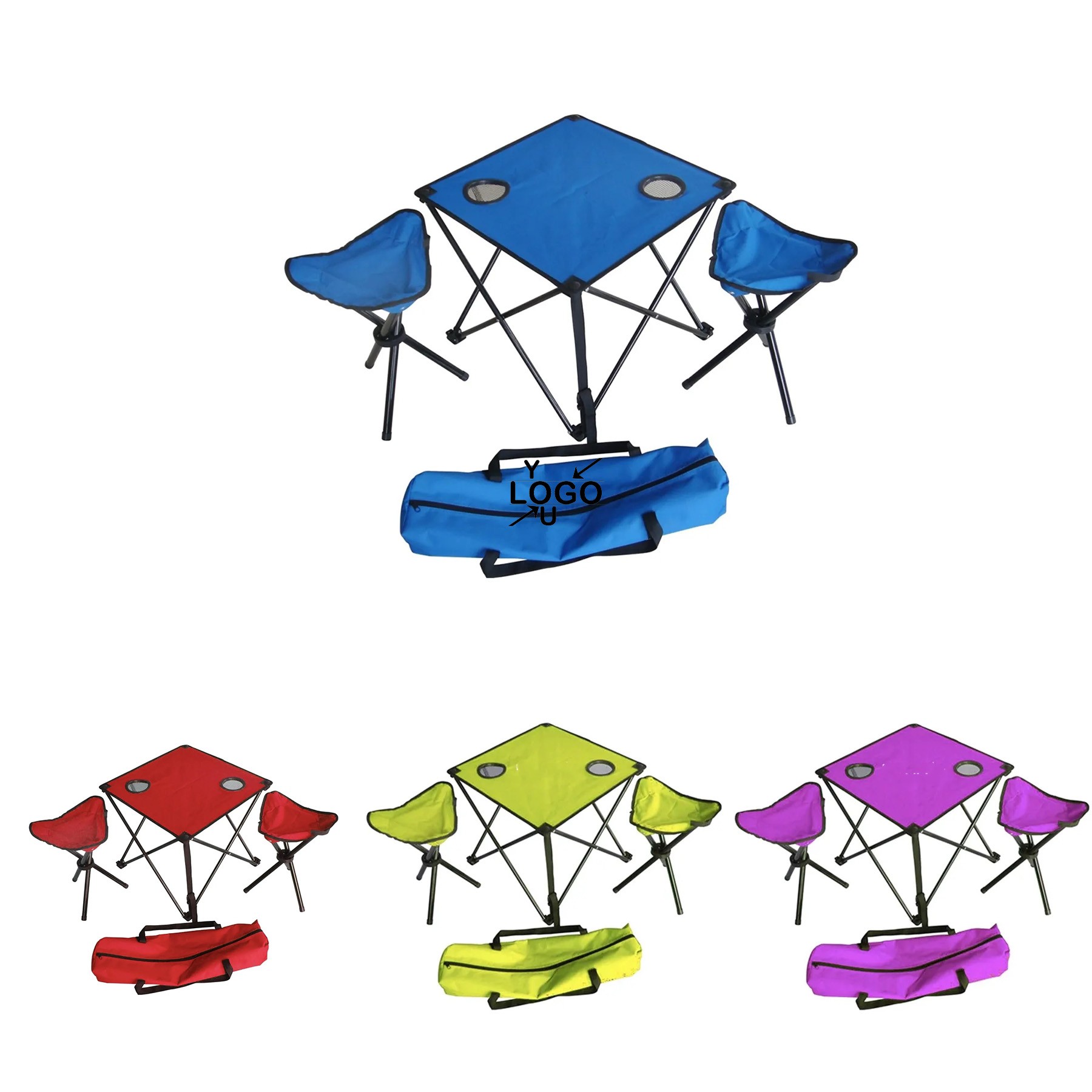 Portable Folding Table & Chair Set - Image 2
