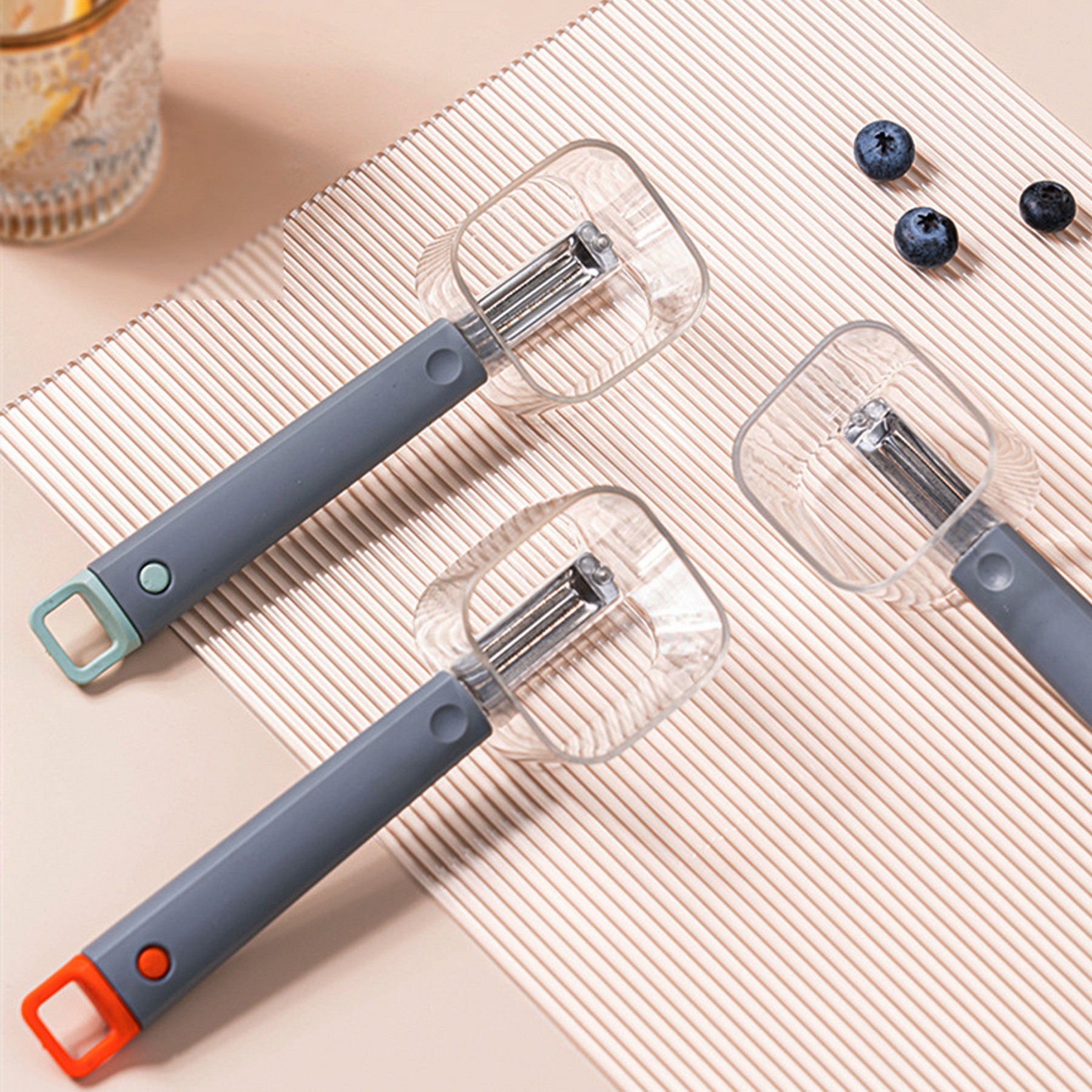 Stainless Steel Peeler with Organizer - Image 2