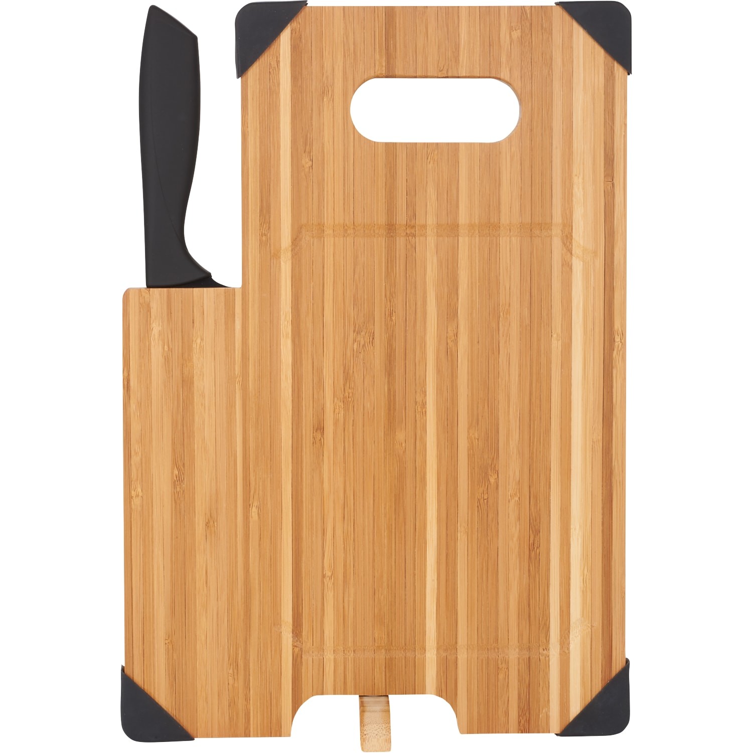 Bamboo Cutting Board with Knife - Image 2