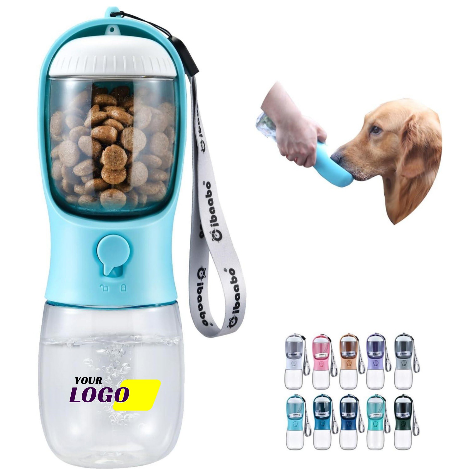 20 oz. Dog Watar Bottle for Outdoor Walking