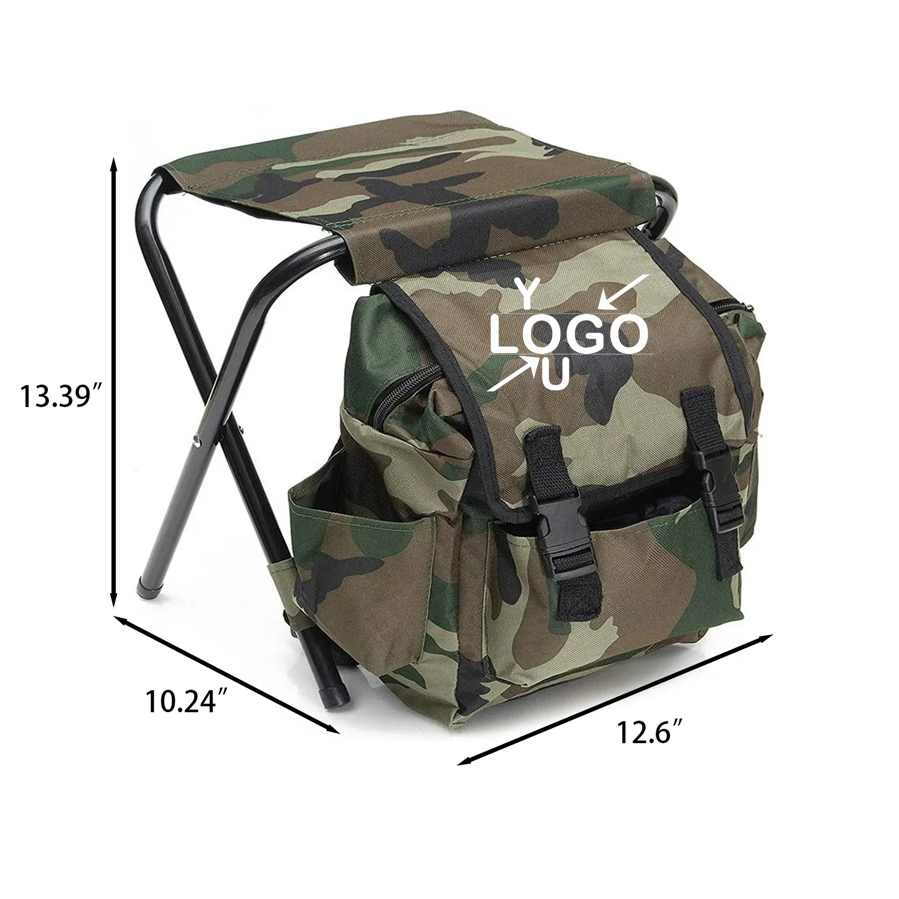 Compact Outdoor Fishing Stool Backpack - Image 2