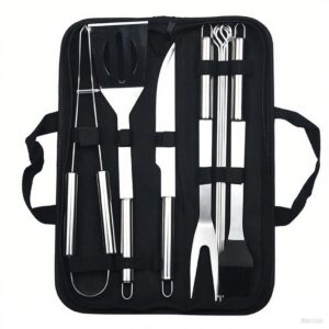 9 Pieces Barbecue Tool Set