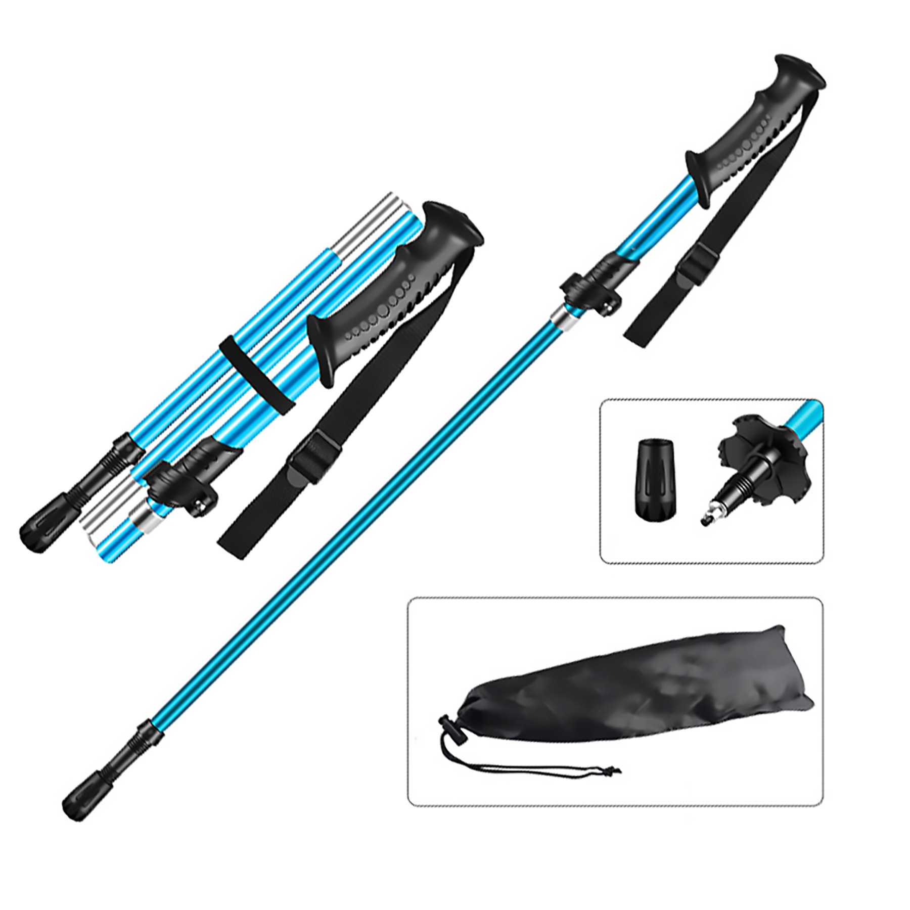 Ultralight Aluminum Folding Trekking Pole - Image 2