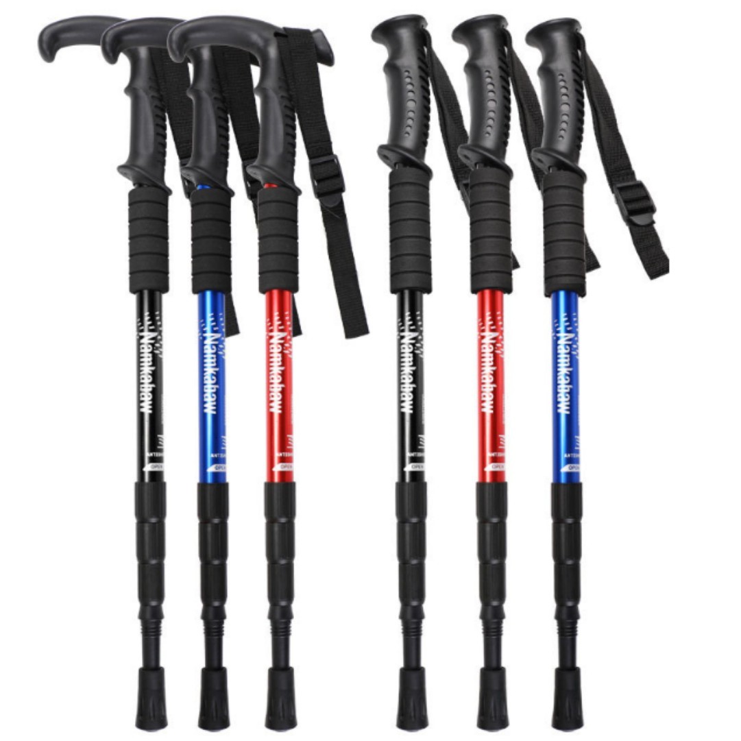 3-Section Adjustable Aluminum Trekking Pole - Image 2