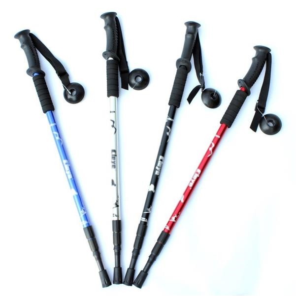 Adjustable Anti Shock Trekking Poles With Compass - Image 3