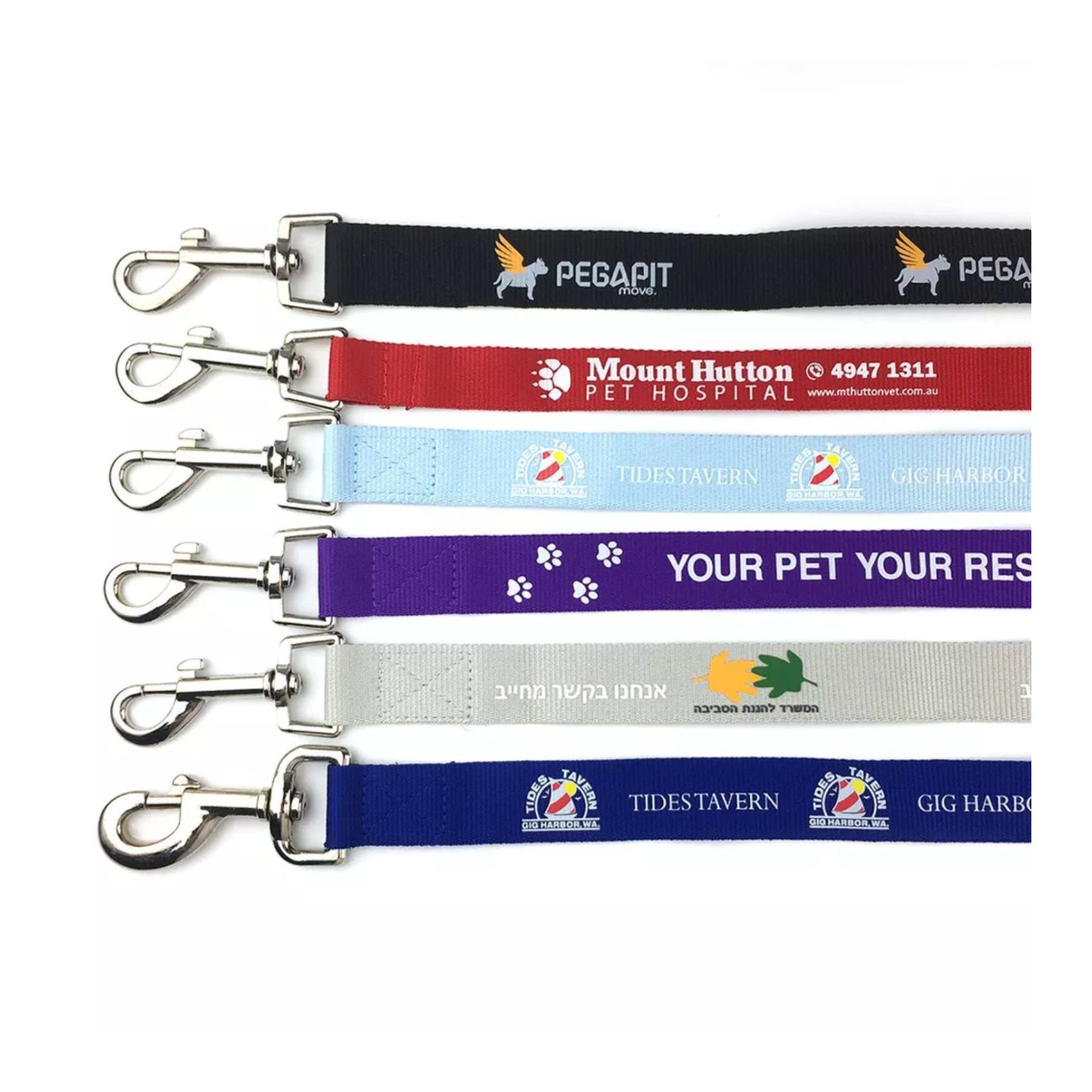 1"W x 72"L Polyester Durable Dog Leash w/ Metal Carabiner - Image 3