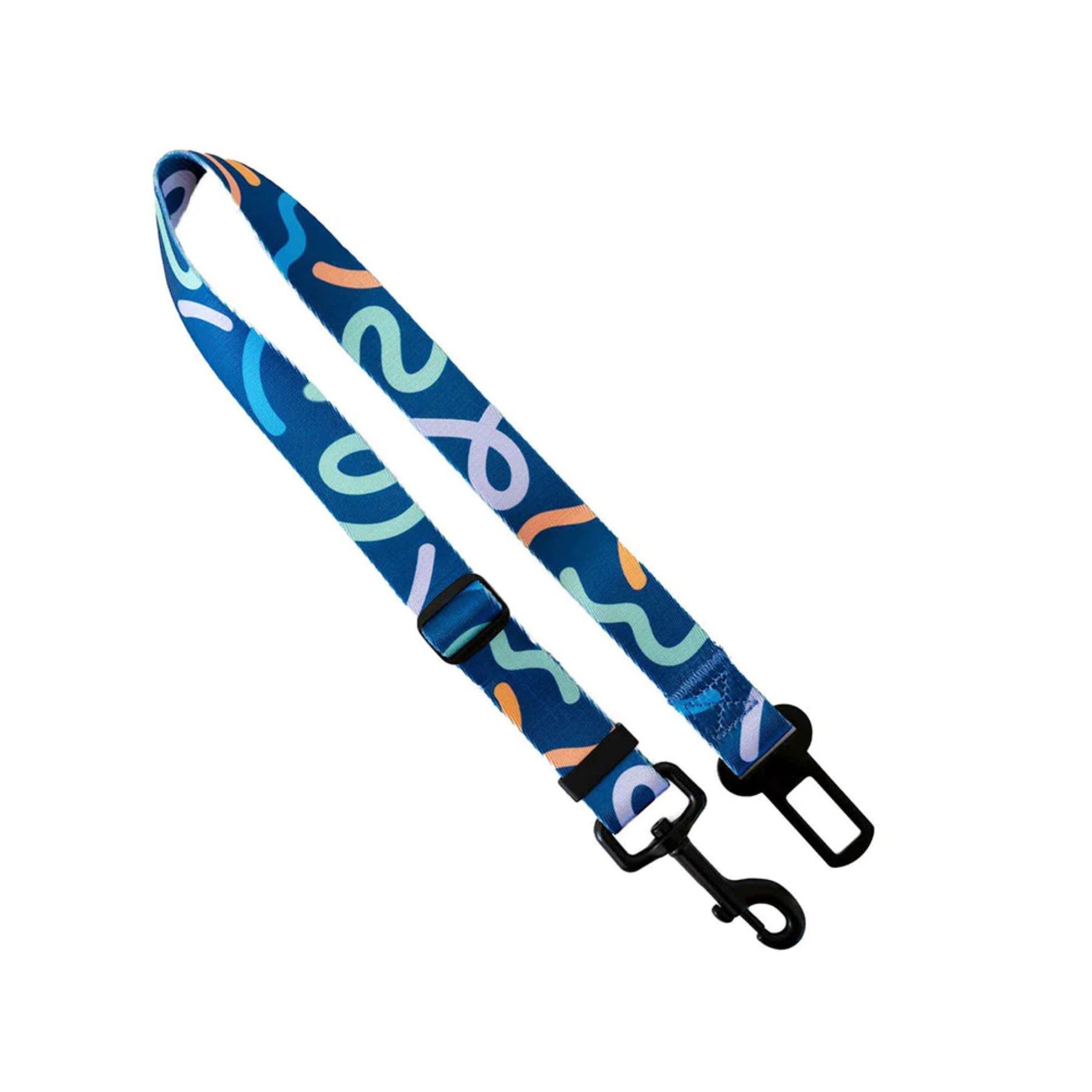 1"W x 24"L Adjustable Dog Safety Sublimation Polyester Seatbelt Leash - Image 3