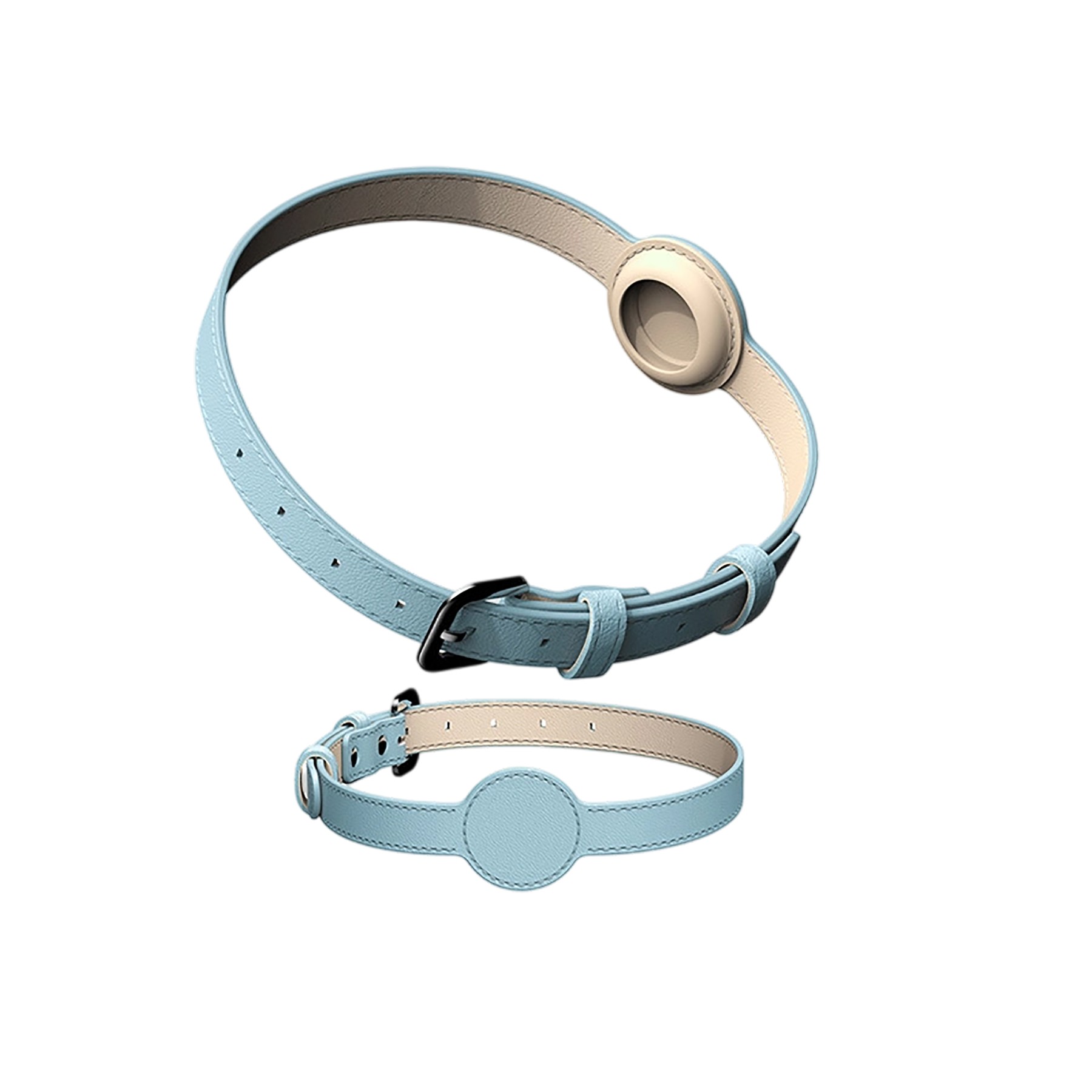 PU Leather Pet Collar with Adjustable Strap - Image 3