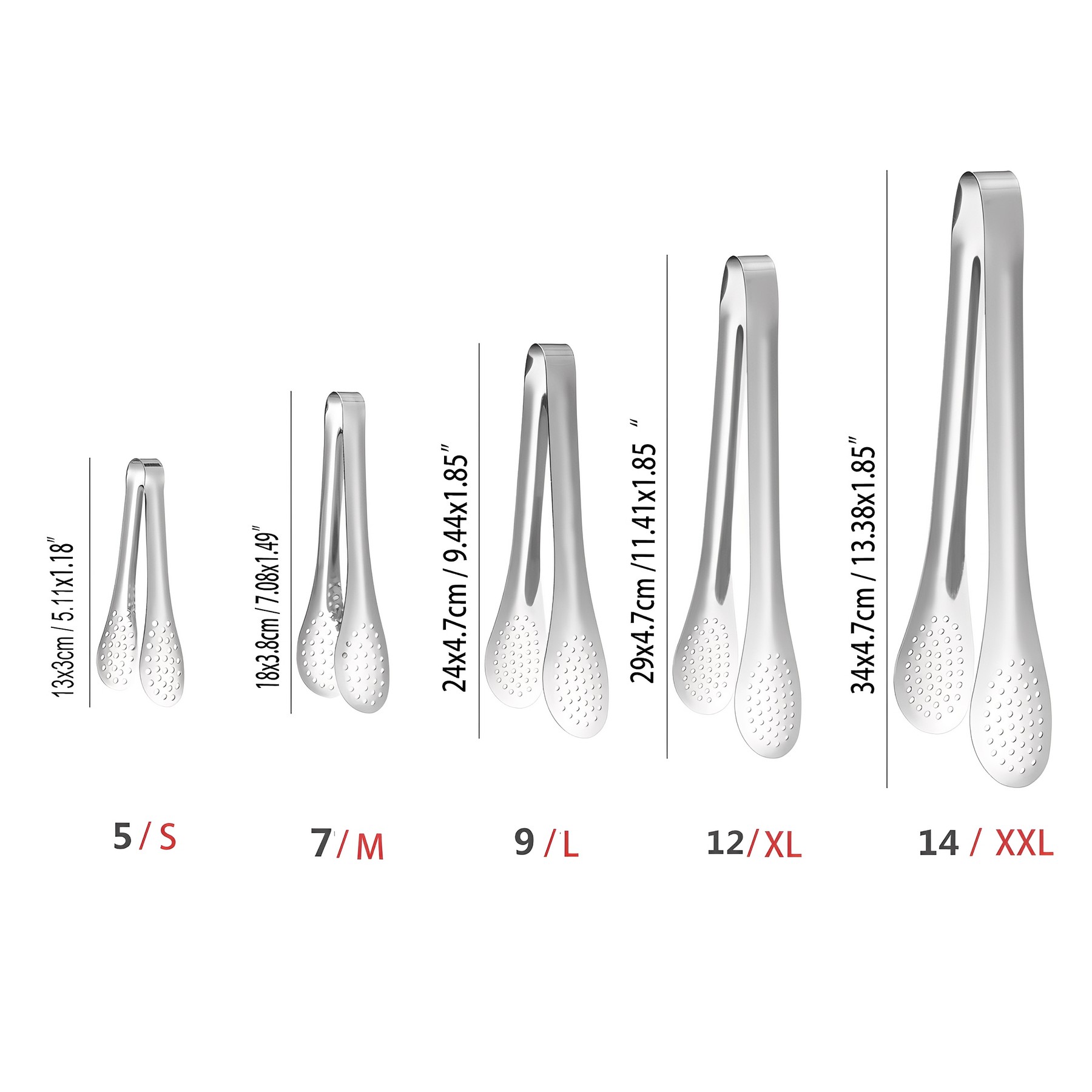 Stainless Steel Buffet Tongs Food Serving Tongs - Image 3