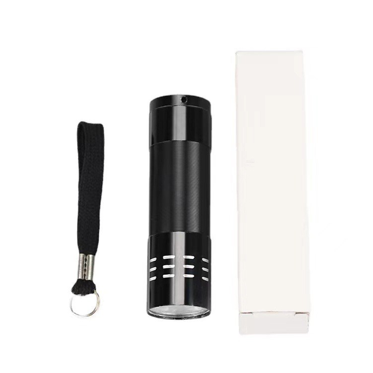 Aluminum 9 LED Flashlight w/ Strap - Image 3