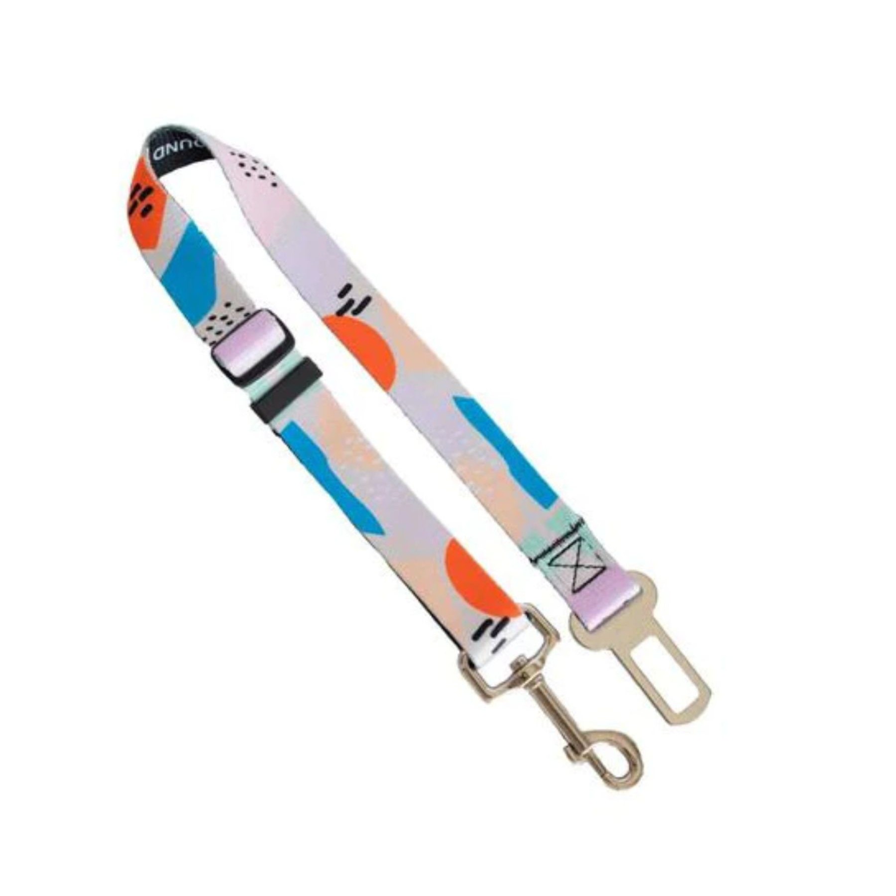 1"W x 24"L Adjustable Dog Safety Sublimation Polyester Seatbelt Leash - Image 4