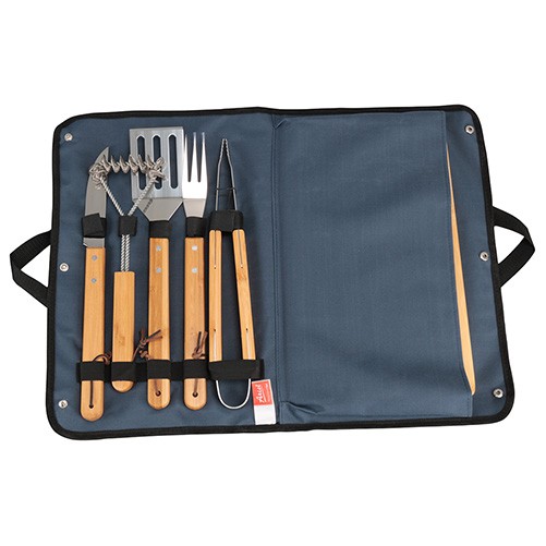 Firepit 5-Piece BBQ Set with Cutting Board & Carrying Case - Image 3