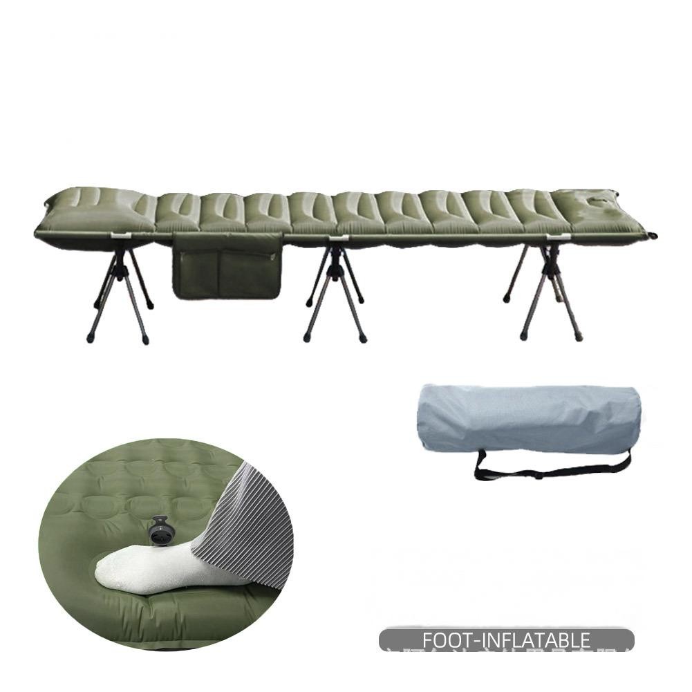 Elevated Inflatable Camping Cot with Side Storage - Image 4