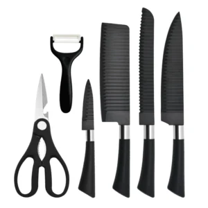 Black Wave Knife Set Gift Box