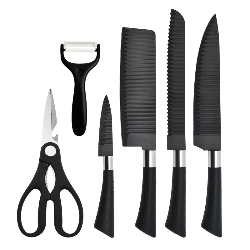 Black Wave Knife Set Gift Box