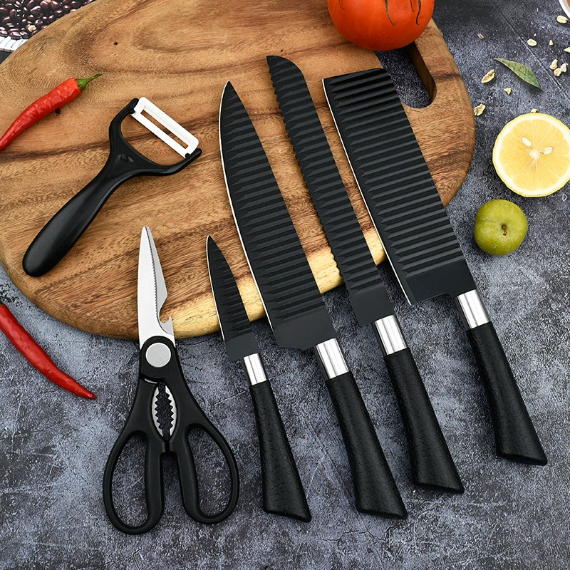 Black Wave Knife Set Gift Box - Image 3