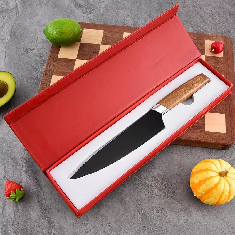 Durable Sharp Home Kitchen Stainless Knife Contoured Handle Promo Gift Box - Image 3