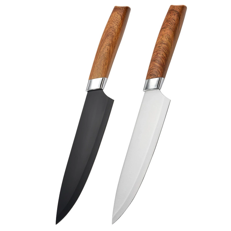 Durable Sharp Home Kitchen Stainless Knife Contoured Handle Promo Gift Box