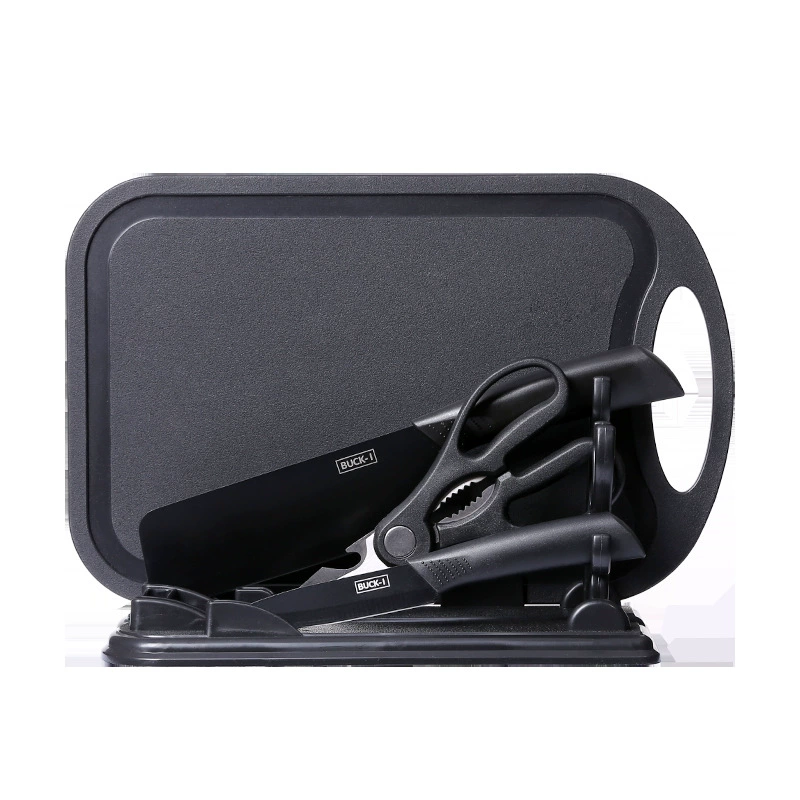 Household Knife Set With Sheath Cutting Board For Baby Food & Dorm
