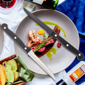 Stainless Serrated Steak Knife Set