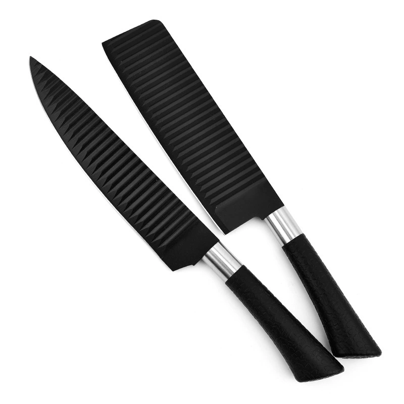 Black Wave Knife Set Gift Box - Image 2